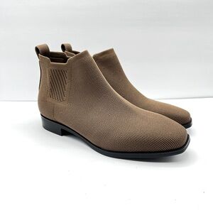 VIVAIA Women’s 7-7.5 38 Espresso Ryan Pro Pull On Boots Chelsea Short Square Toe